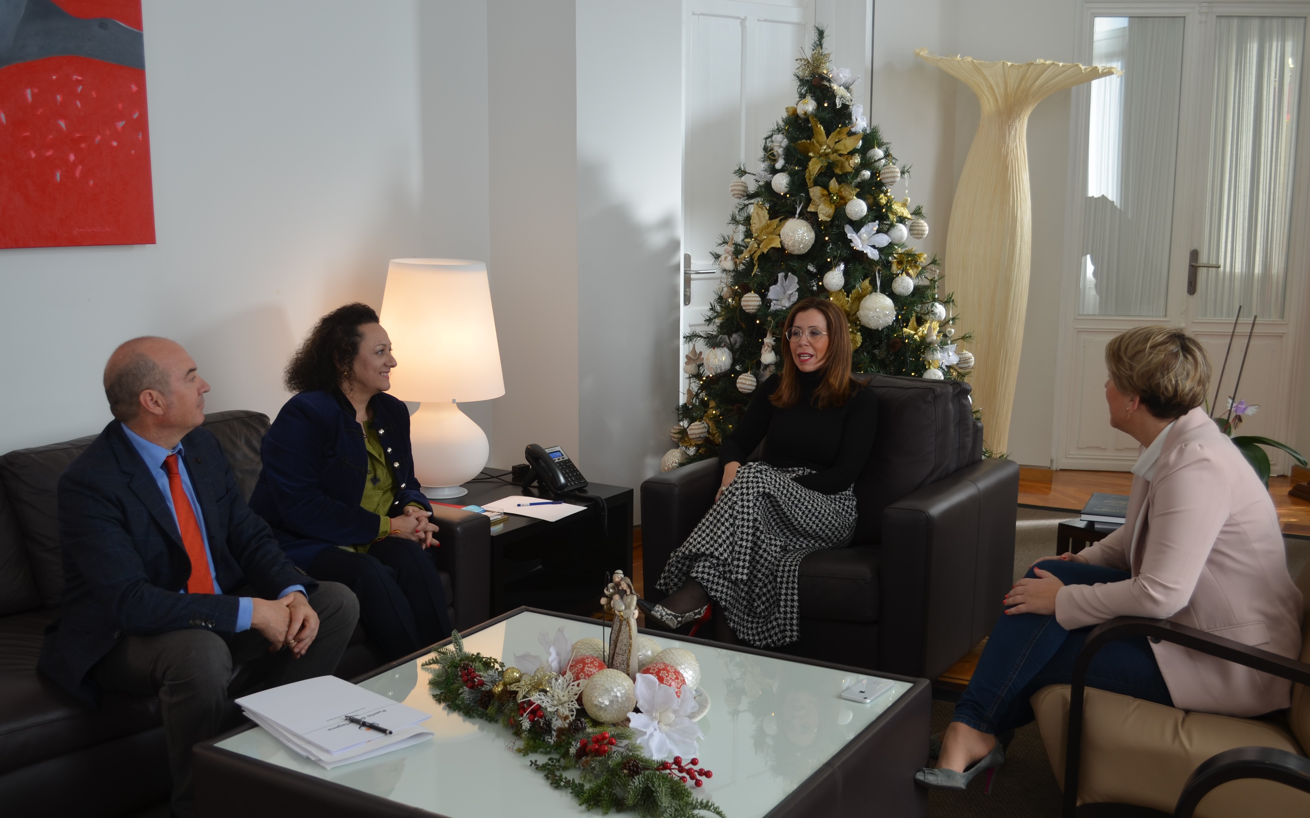 The President of the Port Authority of Cartagena and the Mayoress hold their first institutional meeting