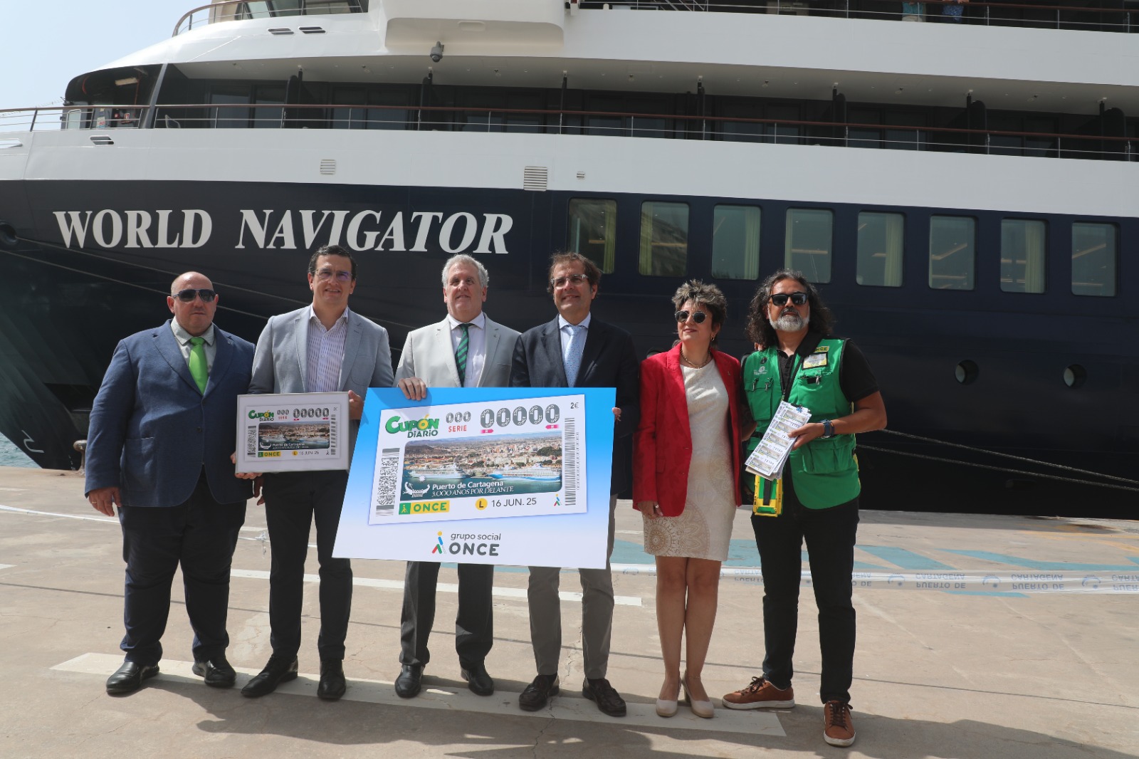 El Puerto de Cartagena protagoniza el cupón de la ONCE del 16 de junio con motivo del 150 aniversario de la Autoridad Portuaria de Cartagena